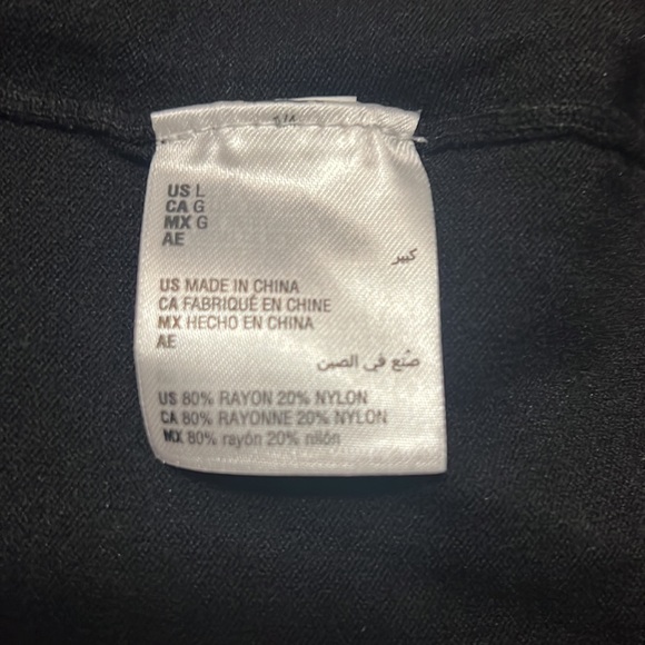 Brand new women’s black long top tunic size large Alfani - Picture 7 of 7